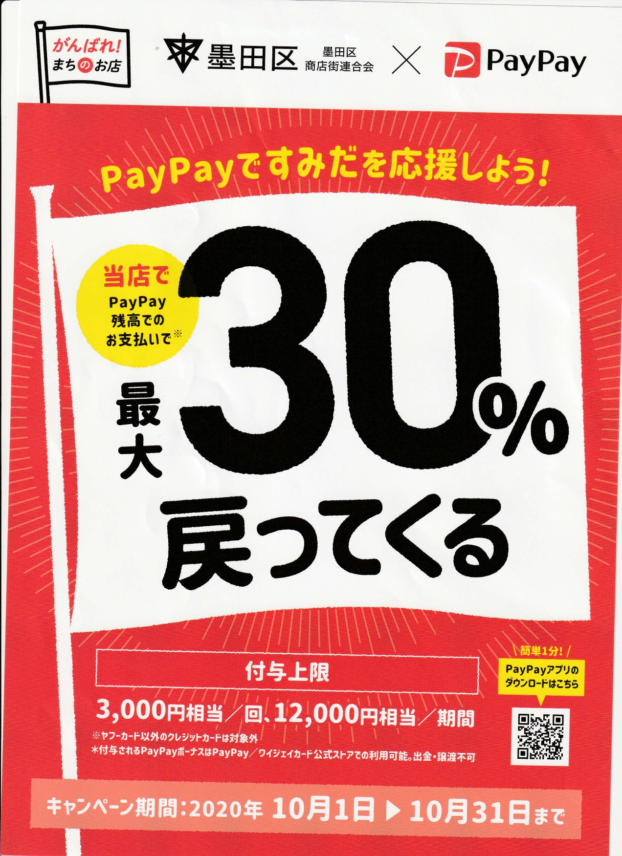 10/31までのとってもお得なお知らせ＜PayPayから＞ | 浅草などの東京湾内周遊コースで江戸さんぽ｜屋形船 山田屋